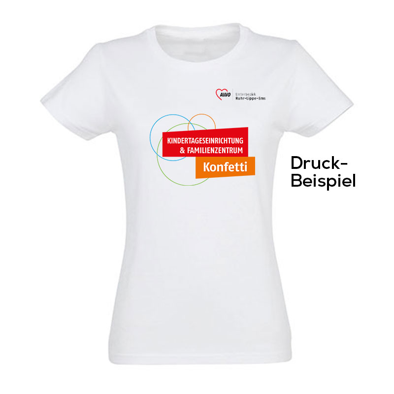 Damen Basic T-Shirt KiTa | AWO Ruhr-Lippe-Ems – Bild 2